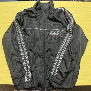 90s 구제 의류 배드보이 badboy 나일론 자켓 백 프린트 블랙