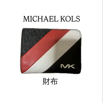 MICHAEL KORS 접이식 지갑 블랙, 빨간색, 화이트