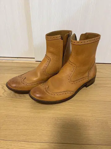 루드 갤러리 RUDE GARALLY 윙팁 부츠 카멜 27