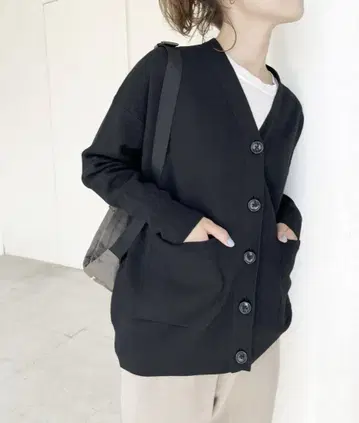 Spick and Span 더블 자카드 빅 가디건