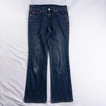 빈티지 구제 의류 패치 페이드 그런지 Y2K 플레어 부츠컷 데님