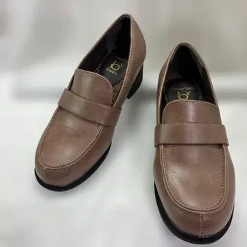 키다리 아저씨 로퍼 ( 와이드 힐 타입 ) 브라운 가죽 23.5cm