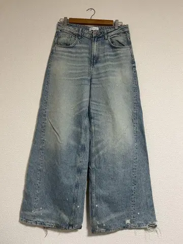 ZARA 와이드 레그 데님 팬츠 EUR 36