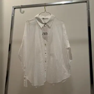 ZARA 여성용 긴팔 화이트 블라우스
