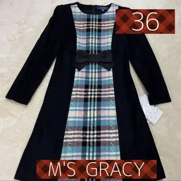 M'S GRACY 체크 무늬 원피스 36