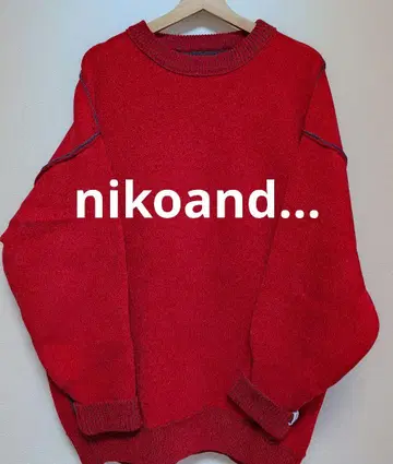niko and - 리버서블 몰 오버 사이즈 니트