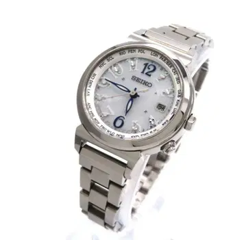 [ 럭키 여권 ] SEIKO 세이코 시계 루키아 화이트 라메 컨디션 최상