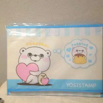 YOSISTAMP 요시 스탬프 뚜껑 포함 수납 BOX 곰 블루