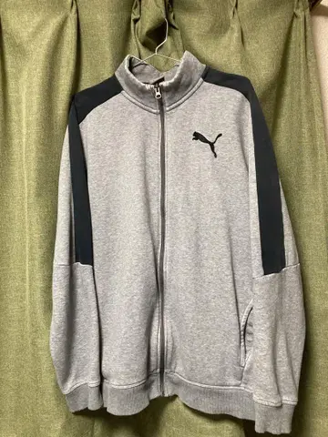 PUMA 그레이 집업 트랙 자켓 L 사이즈