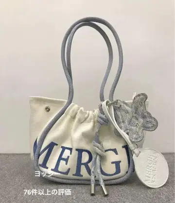 Merge 숄더백 토트백 화이트
