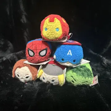 Marvel 츠무츠무 디즈니 봉제 인형 캐릭터 세트 6개