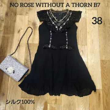 NO ROSE WITHOUT A THORN B7 실크 100 원피스