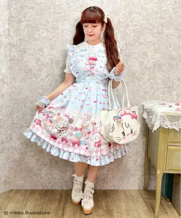 [ kawaii ] 다이너 카페 점프 스커트