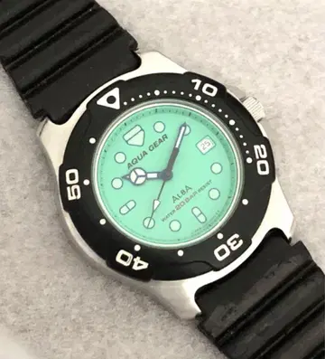 SEIKO 알바 AQUA GEAR 일본제 민트 컬러 MID 다이버