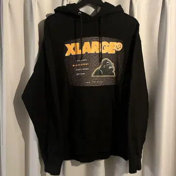 XLARGE 블랙 후드티 XL
