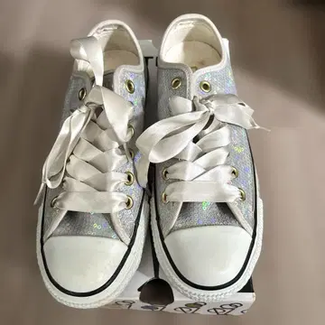 converse 라메 믹스 실버스니커즈 24cm