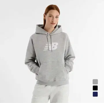 [ 새상품급 ] New Balance 뉴발란스 그레이 후드 부착 후드티