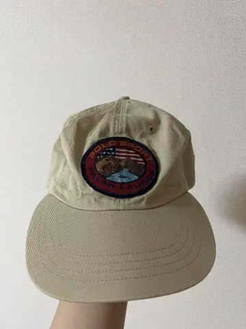 Polo Sport 베이지 캡
