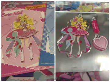 너와 아이돌 프리큐어 타워 레코드 카페 엽서 아크릴 키링