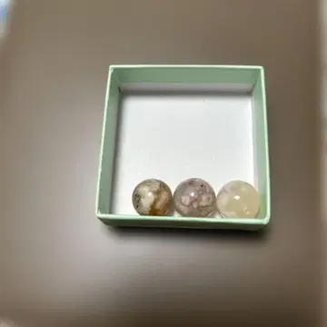 고급 벚꽃 마노 팔찌 | 13 mm 비즈 (팔찌 구멍 있음)