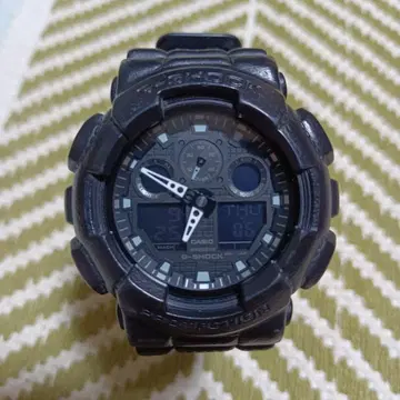 CASIO G-SHOCK GA-100BT 가죽 느낌 블랙