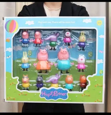 Peppa pig 페파 피그 완구 피규어 14개 박스 포함