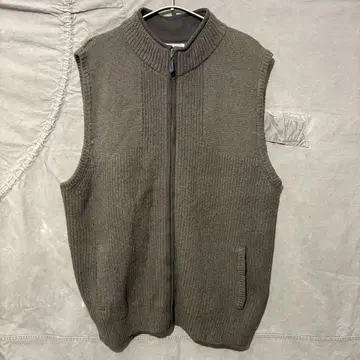 L.L.Bean 브라운 니트 베스트 지퍼 포함