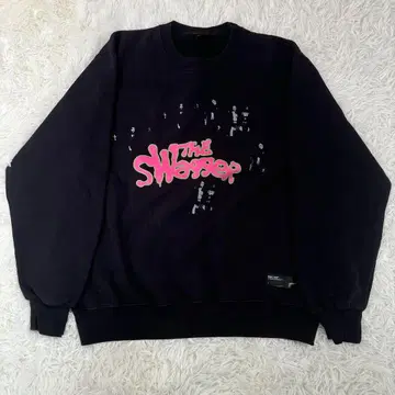 초레어 새상품급 swagger 초기 그래픽 맨투맨 크롭 y2k