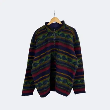 90s RUFF HEWN 하프 지퍼 플리스 풀오버