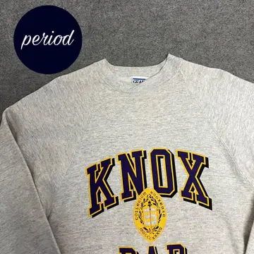 P2550 80s GEAR 칼리지 프린트 맨투맨 vintage