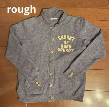 rough 트레이닝복 원단 카라 부착 가디건