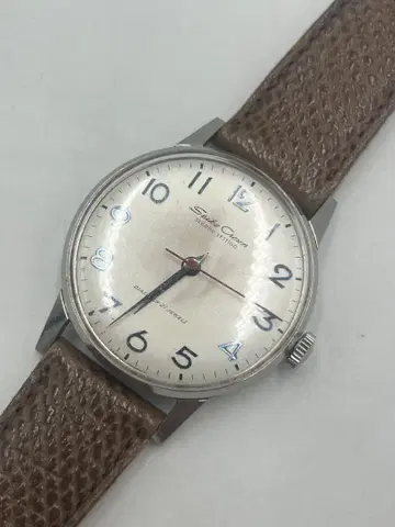 SEIKO 세이코 크라운 국철 크라운 아라비아 숫자 세컨드 세팅