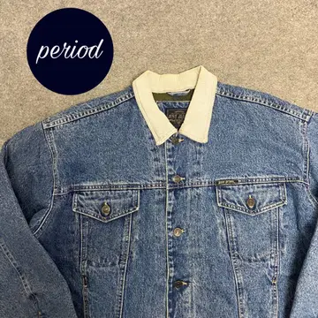 P2557 JUST JEANS 옷깃 코듀로이 담요 데님 자켓