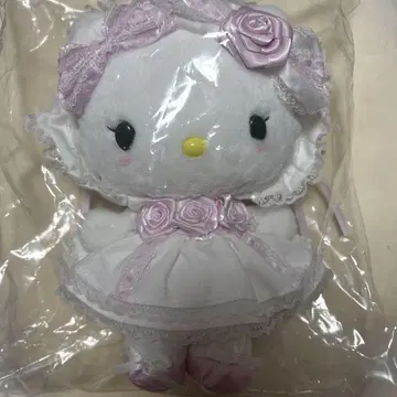 헬로키티 봉제 인형 화이트 프릴 디자인 산리오