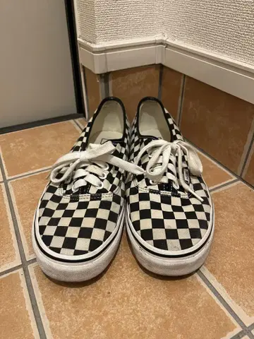 VANS 체크 스니커즈 27cm
