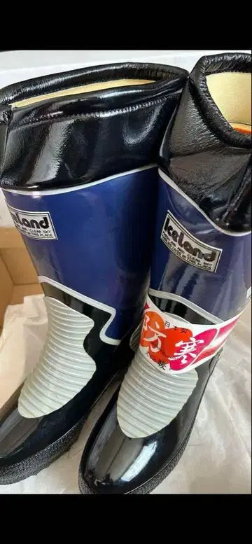 남성용 방한 장화 네이비 스파이크 새상품