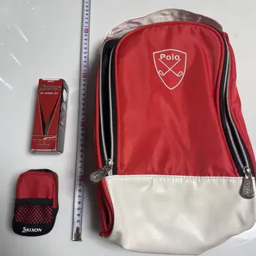 Polo 골프백 빨간색 Srixon 공 포함