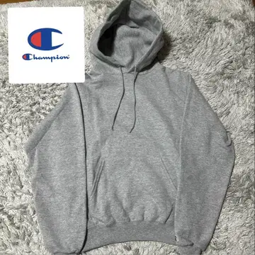 [ 새상품급 ] Champion 그레이 후드 부착 후드티