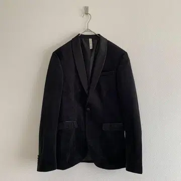 [ ZARA MAN ] 자라 블랙 벨벳 테일러드 자켓 벨로아