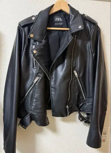 ZARA 블랙 라이더 자켓 size: L, MEX 30