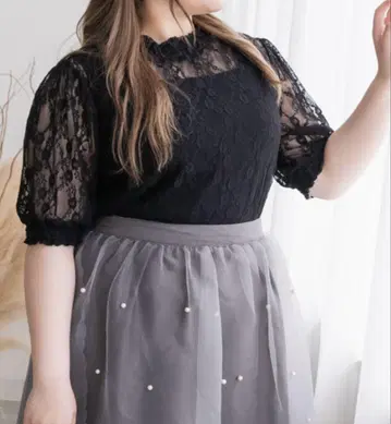 CLETTE 오리지널 크로스 플라워 레이스 풀오버