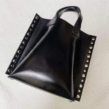 스테아 유리 스터드 토트백 스몰