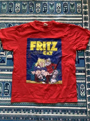 Fritz the Cat 티셔츠 S 사이즈 빨간색