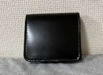 Steal Leather Industry 이단 접이식 지갑