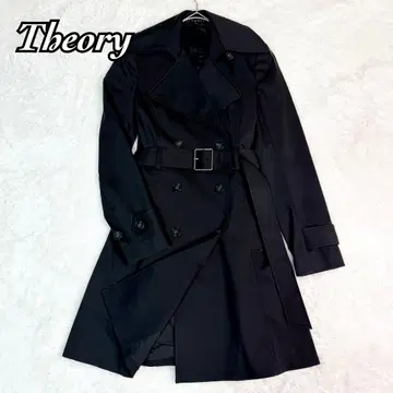 새상품급 Theory 띠어리 트렌치코트 블랙 포멀