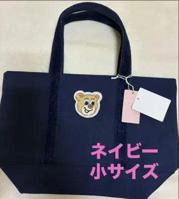 러브러리 바이 페이 올드 테디 토트백 네이비 미사용 새상품
