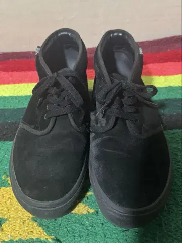 새상품급 90년대 후기 VANS 처카 스웨이드 올블랙 27cm