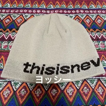 thisisneverthat 니트 모자 베이지