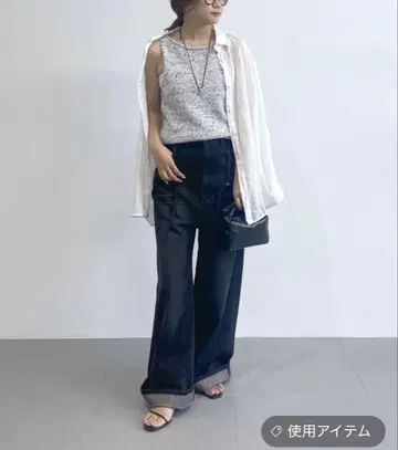 BABY LONE 서스펜더 하이웨스트 데님 팬츠 블랙 데님 청바지