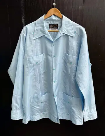 Guayabera XXL 쿠바 셔츠 긴팔 멕시코제